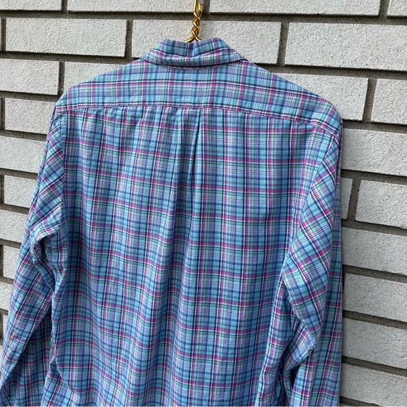 Ralph Lauren Men’s Medium Multicolor Plaid Button Down Shirt 100% Cotton - Picture 8 of 8